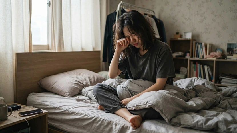 잠을 자도 개운하지 않은 느낌